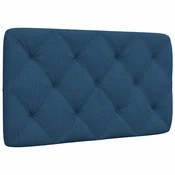 Vidaxl Blazina za vzglavje modra 80 cm blago