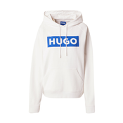 HUGO Sweater majica Dariane, plava / bijela