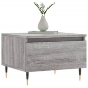 shumee Klubska mizica 2 kosa siva sonoma 50x46x35 cm inženirski les