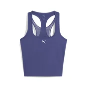 Womens Puma CLOUDSPUN Mesh 2-in-1 Tank, Blue, Size XL, Clothing