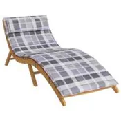 Jastuk za suncanje Siva 178 x 60 x 4 cm Oxford tkanina