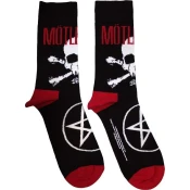 Motley Crue Nogavice Skull & Crossbones Black 40-45