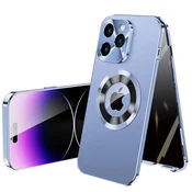 GS Ovitek za iPhone 12 Pro, dvojno steklo, Magsafe, moder