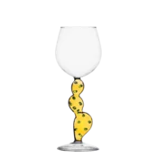 Kozarec za vino kaktus rumene barve - 983061