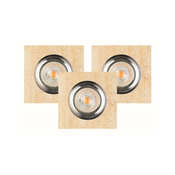 Spot-Light 2515339 - Set 3x LED ugradnih svetala VITAR 1xGU10/5W/230V boja peska
