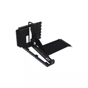 Lian Li Univerzalni vertikalni nosilec grafične kartice Lian Li GPU Bracket Kit V4, 4 reže, PCIe 5,0, črn (VG4-5-V4X)