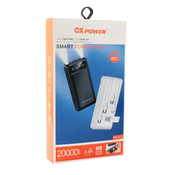 OXPOWER Back up baterija PC4-2 5V 2A 20000 mAh bela