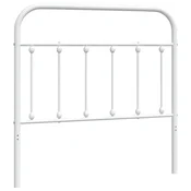 Vidaxl Kovinsko nadomestno vzglavje belo 100 cm