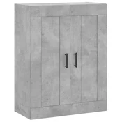 MAISON CHIC Stenska omarica - Zidna omarica betonsko siva 69,5x34x90 cm inženirski les iu161, (22063455)