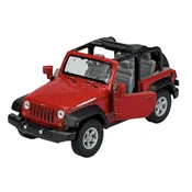 shumee WELLY JEEP WRANGLER RUBICON JK BREZ STREHE RDEČ 1:34 42371