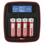 EMOS N9341 - Punjac za baterije s LCD zaslonom 4xAA/AAA 5V