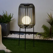 Pauleen Sunshine Coziness LED solarna talna svetilka - Sodobni - črna, siva - Plastika