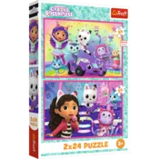 Trefl Puzzle Gabys Magic House: zabava z Gaby 2x24 kosov