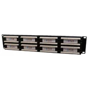 Cablexpert Patch panel CAT5E 48-portov, 2U, (21483952)