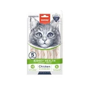 Wanpy Cat Creamy Lickable Treats for Cats Kidney care - Chicken & Veggies 5x14g