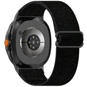Pleten pas za uro Samsung Galaxy Watch8 40 mm/Watch8 44 mm/Watch8 Classic 46mm - črn