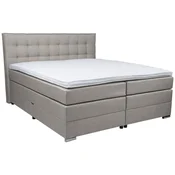 Boxxx BOXSPRING POSTELJA 160 cm x 200 cm , tekstil siva