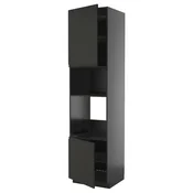 METOD Visoki element za ugradne uredaje, Crnosiva/Upplöv boja antracita, mat, 60x60x240 cm