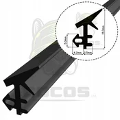 shumee PVC tesnilo za okna S-233 panorama črno 1m