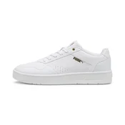 PUMA Court Classic Sneakers Unisex, Shoes, White/Gold, 42.5
