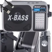 Prijenosni FM/AM radio s baterijom, lampom i X-BASS zvukom – RDD RD-306 USB-C