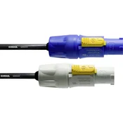 Cordial Tok Priključni kabel [1x PowerCon moški konektor - 1x PowerCon moški konektor] 5 m Modra, Bela Cordial CFCA 5 FCB