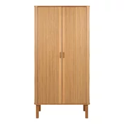 Garderobna omara v hrastovem dekorju v naravni barvi 100x200x55 cm Langley – Actona