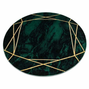 eoshop Koberec okrogel EMERALD exclusive 1022 glamur, eleganten marmor, geometrijska steklenica zelena/zlata ( - Velikost: krog 160 cm)