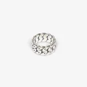 Prstan TwoJeys Cuban Monogram Ring Silver 54 mm