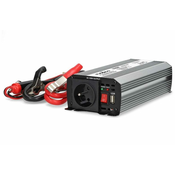 Nedis Napetostni pretvornik / modificiran sinusni val/ 12 V DC/230 V AC 50 Hz/ 600 W (1200 W maksimalno)/ USB-A/ 1x vtičnica tipa E