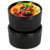 shumee 2x enolončnica, primerna za pečico, skleda, keramični ramekin, 260 ml