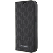 Karl Lagerfeld iPhone 14 Pro Max 6.7 bookcase black Saffiano Monogram (KLBKP14XSAKLHPK)