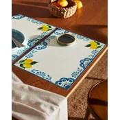 Madame Coco Podmetac za sto Citron, 42x29cm, Belo-plavi