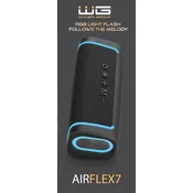 WG - Zvočnik Bluetooth WG AirFlex7, 10 W, TWS, LED, črn