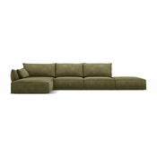 Zeleni kotni kavč (levi kot) Vanda - Mazzini Sofas
