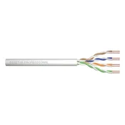 DIGITUS Cat.5e installation cable, U/UTP, B2ca, AWG 24/1, LSOH, 500 m, grey, reel