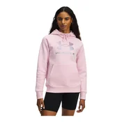 Ženski pulover Under Armour Rival Fleece Shimmer Hoodie Prime Pink XS