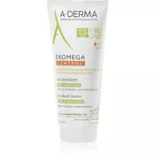 A-Derma Exomega Control umirujuce mlijeko za tijelo za vrlo suhu i osjetljivu kožu i kožu sklonu ekcemima protiv iritacije i svrbeži kože 200 ml