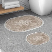 Lessentiel Maison Set 2 prostirke za kupatilo Bež-Beli