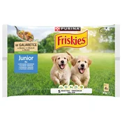 Friskies Junior piščanec z grahom v želeju 4x85 g