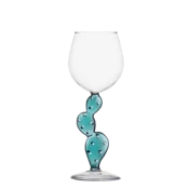 Kozarec za vino kaktus turkizne barve - 983063