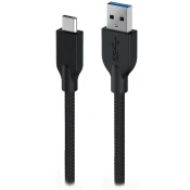 Genius Kabl ACC-A2CC-3A, USB-A na USB-C, USB 3.0, Pleteni, 1.5 m, Crni