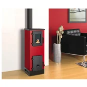Pec na cvrsto gorivo Alfa Plam Vulkan S, ECO, crveni