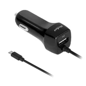 shumee Avto polnilec 5V 2.1A USB microUSB 12V 24V Rebel