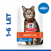 Hills Science Plan Adult Hrana za Mačke z Oceansko ribo 85 g