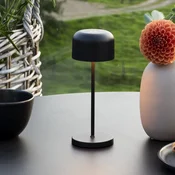 Konstsmide LED-akumulatorska namizna svetilka Lille, višina 20 cm, črna, IP54, USB - Dnevna soba/jedilnica - Sodobni - Aluminij
