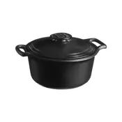 Cocotte cooking pot, ceramic, 25.5 cm/3 L, Sublime +, Slate - Emil