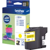 NEW Katuša s Črnilom Izvirna Brother LC-221YBP Rumena