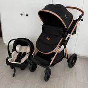 Bambino Mondo kolica za bebe 3u1, crna