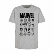 Marvel Crew Childrens T-Shirt Heather Grey